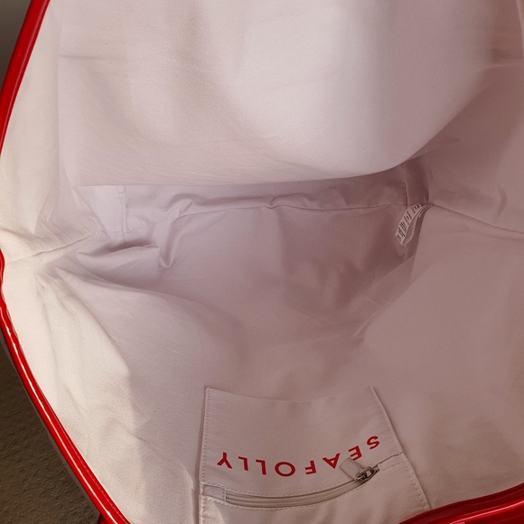 Seafolly Red Beach Bag Tote (CLEARANCE SALE) - Picture 13 of 16